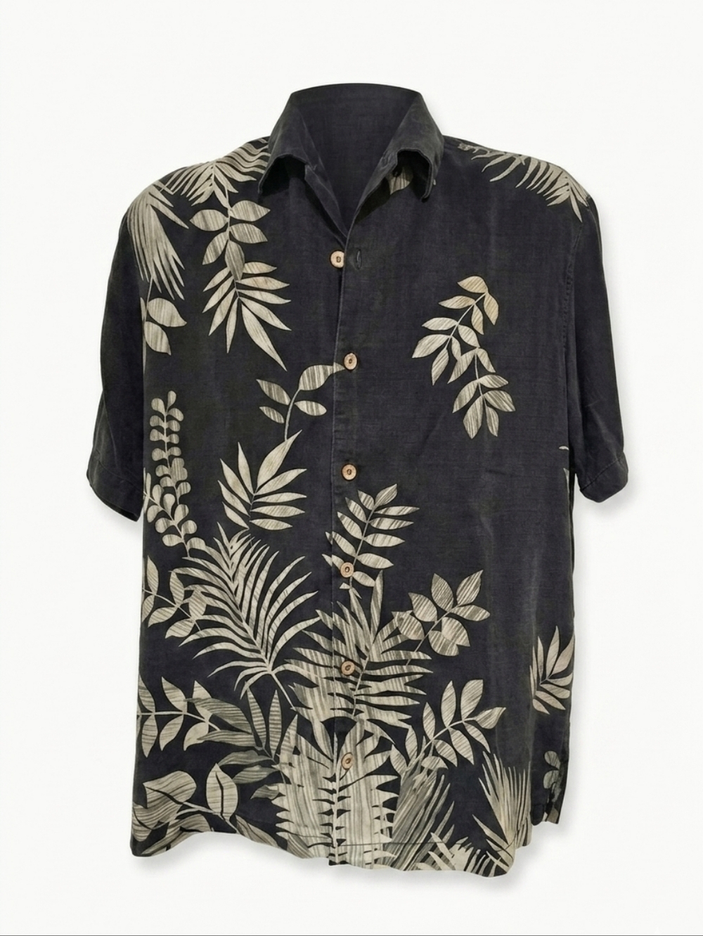 MEN'S - ​Tommy Bahama Silk Blend Tropical Leaf Jacquard Button Down Shirt
